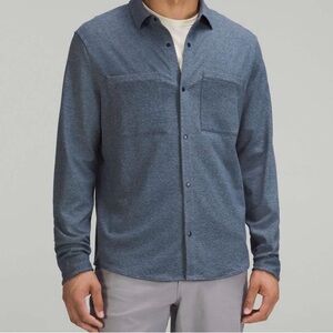 lululemon athletica Men's Small Blue Soft-Knit Overshirt